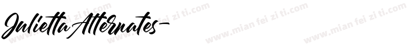 Julietta Alternates字体转换